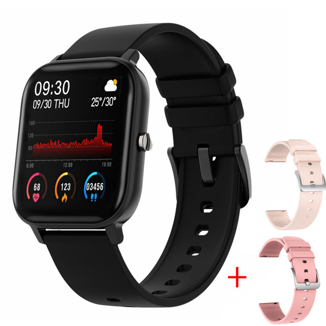 Smart Watch P8 Men Women 1.4inch Full Touch Screen Fitness Tracker Heart Rate Monitor