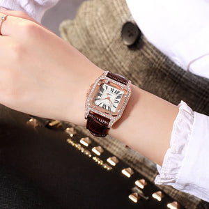 Women diamond Watch starry Luxury Bracelet set Watches