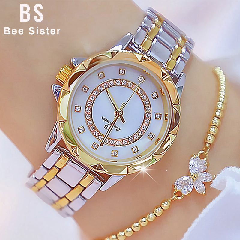 Diamond Women Luxury Brand Watch  Rhinestone Elegant