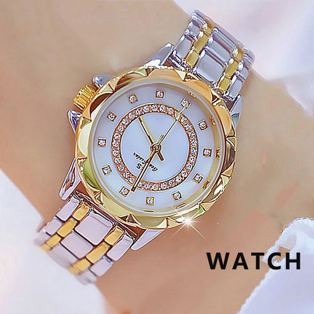 Diamond Women Luxury Brand Watch  Rhinestone Elegant