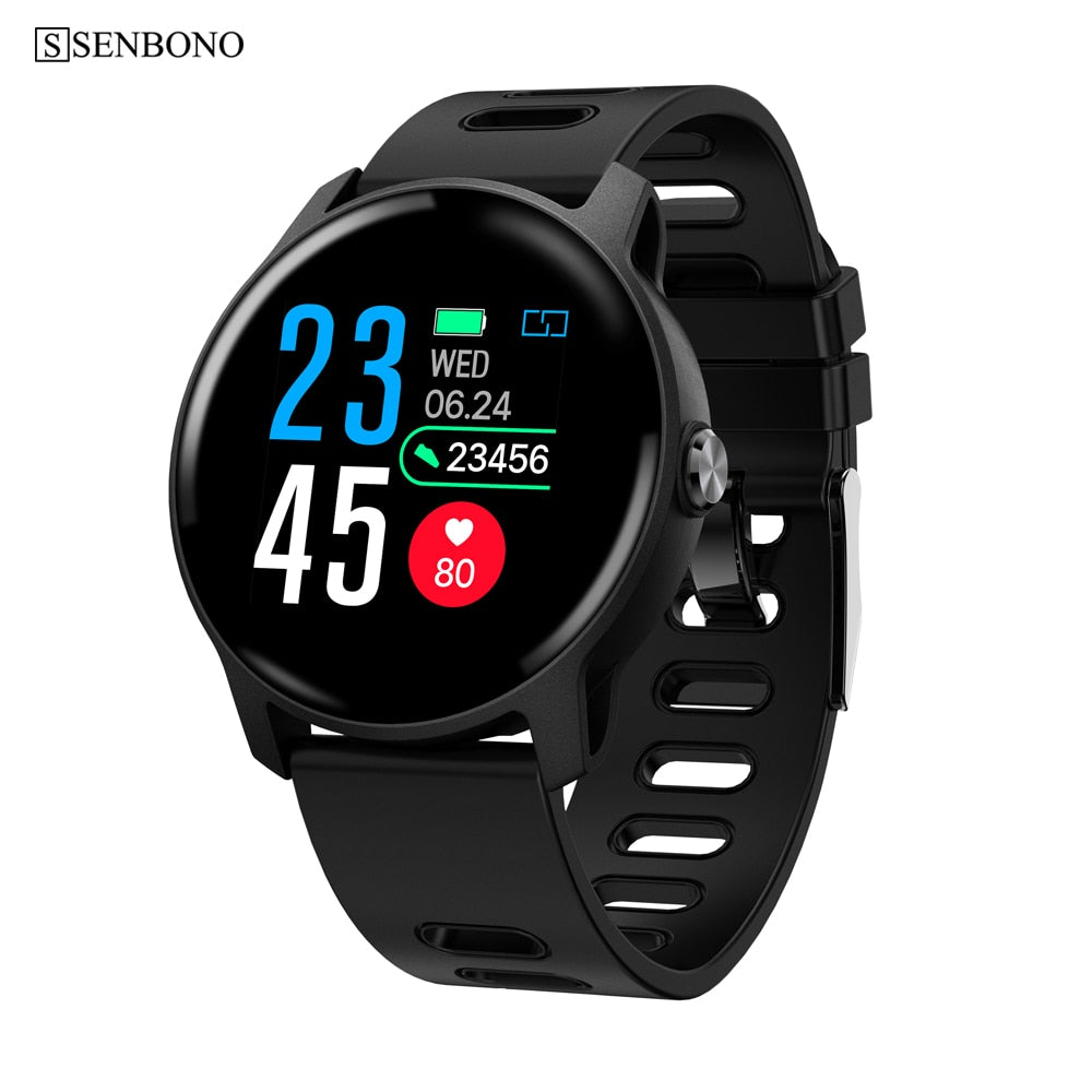 Men Sport Pedometer Smart Watch IP68 Waterproof  Fitness Tracker Heart Rate Monitor