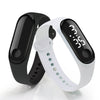 Digital Touch Screen LED Display Silicone Strap Men Women Couple Wristwatch