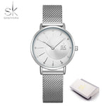 Shengke New Creative Women Watches Luxury Rosegold Quartz Ladies Watches