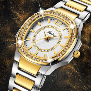 Ladies Watch Luxury Brand Diamond Quartz Gold Wrist Watch Gifts For Women