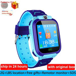 Waterproof Kids Smart Watch SOS Antil-lost Smartwatch Baby 2G SIM Card Clock Call Location Tracker