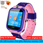 Waterproof Kids Smart Watch SOS Antil-lost Smartwatch Baby 2G SIM Card Clock Call Location Tracker